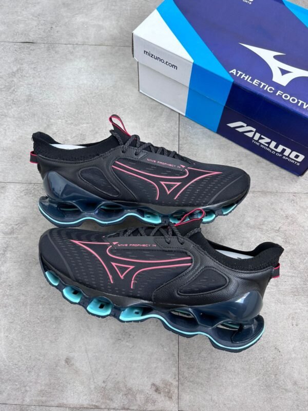 Mizuno Pro 14 Preto/sola azul-Imagem 3